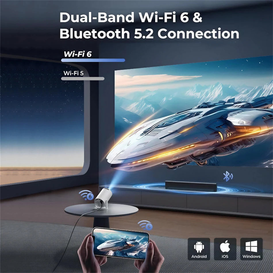 GalaxyGlow™ Smart HD Window & Cinema Projector